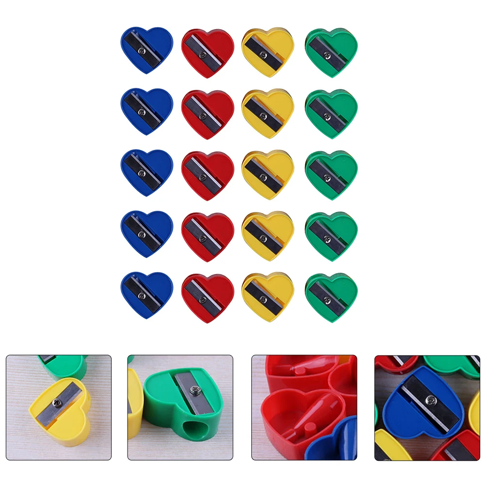 60 Pcs Makeup Sharpener Pencil Eyebrow Sharpening Tool Child Stationery Eyeliner Student Sharpeners Single Hole