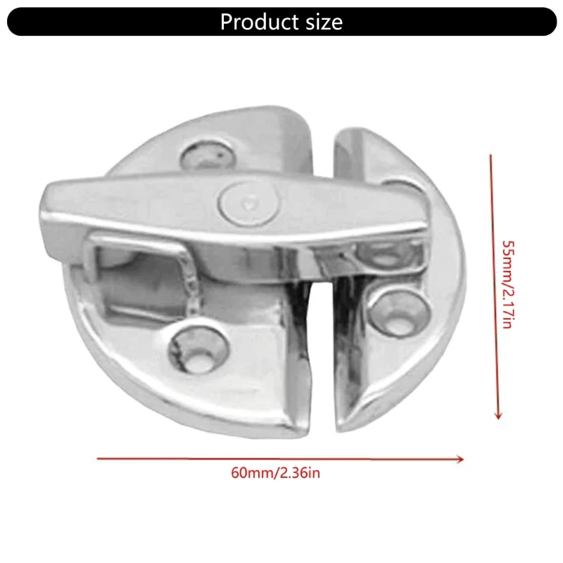 Stainless Steel Cabinet Door Latches Rotatable Lock for Marine and Household Use Dropship