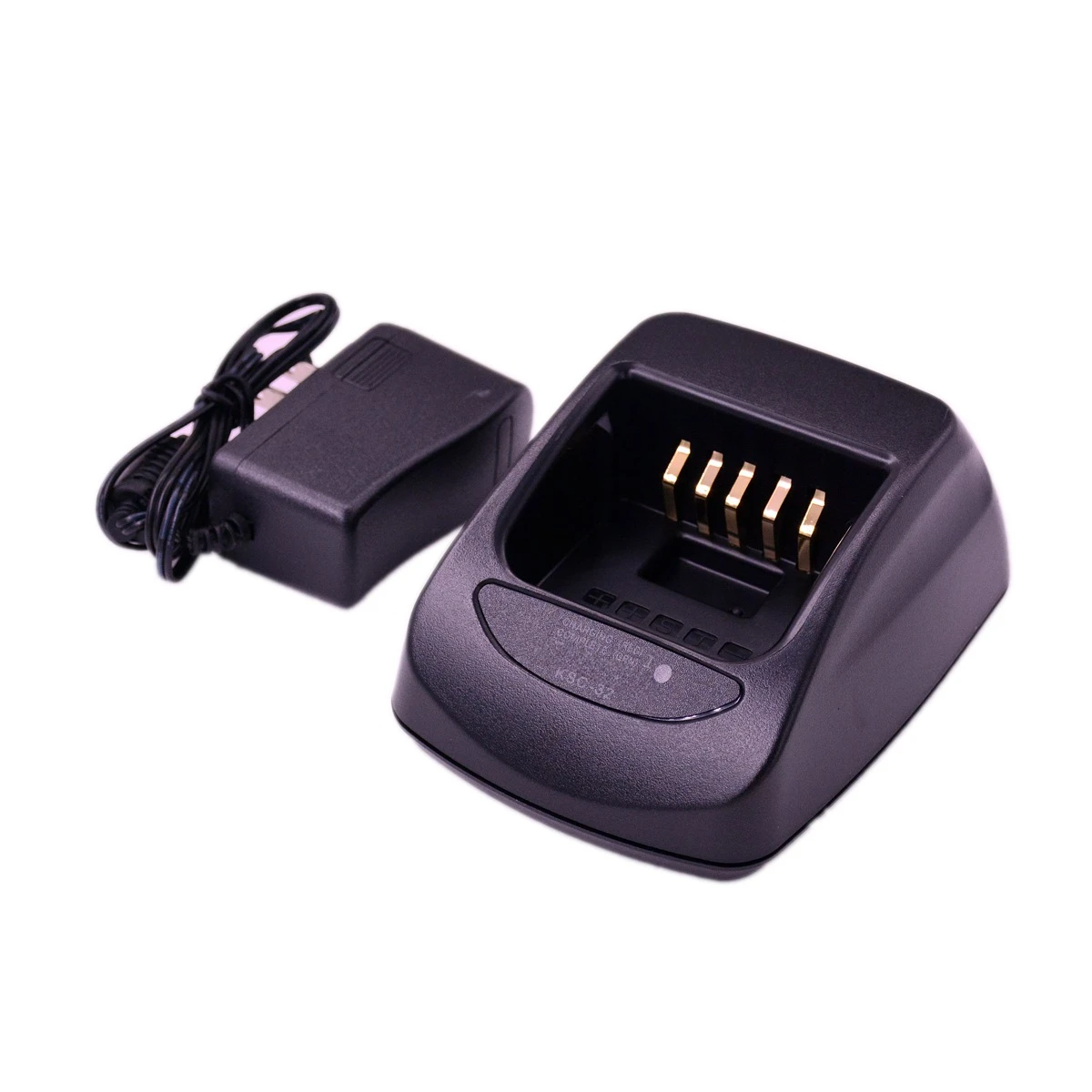 KSC32 Rapid Desktop Charger & Adapter for Kenwood TH-D72A TK2180 3180 5210 5310 HAM Radio KNB31A 48L 54N Charye Tray