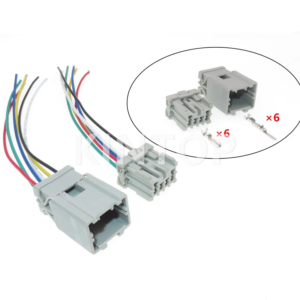 

1 Set 6 Pins 6098-0245 6098-0246 AC Assembly Automotive Electric Wiring Cable Socket Plug