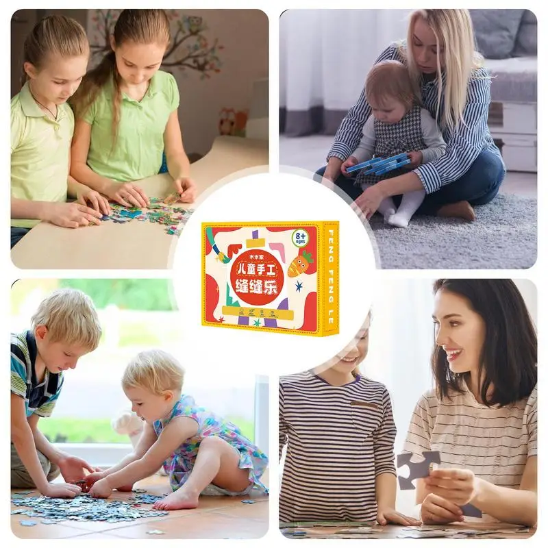 Kids Sewing Kit Fun Sewing Kit Doll Making Supplies Learn To Sew Stuffed Animal Dolls Kid\'s Sewing Kit For Beginner Kids Arts