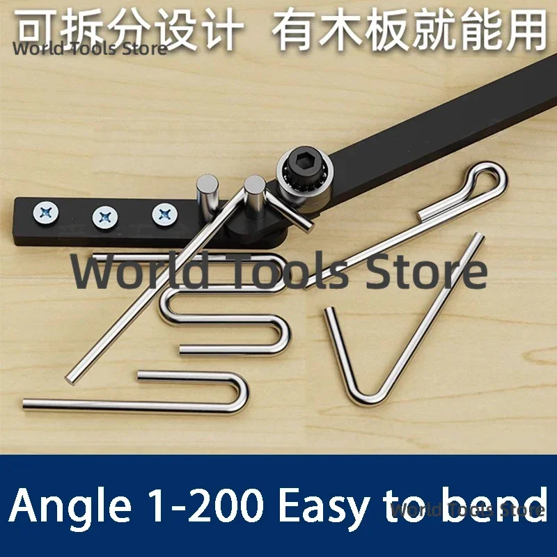 304 Stainless Steel Manual Iron Wire Bender Tool For Rebar Round Rod Stirrup Hook DIY Metalworking