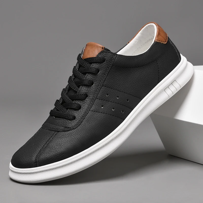 

Классическая брендовая мужская повседневная обувь из натуральной кожи, спортивные туфли-оксфорды, простые бежевые повседневные мужские деловые туфли для вождения