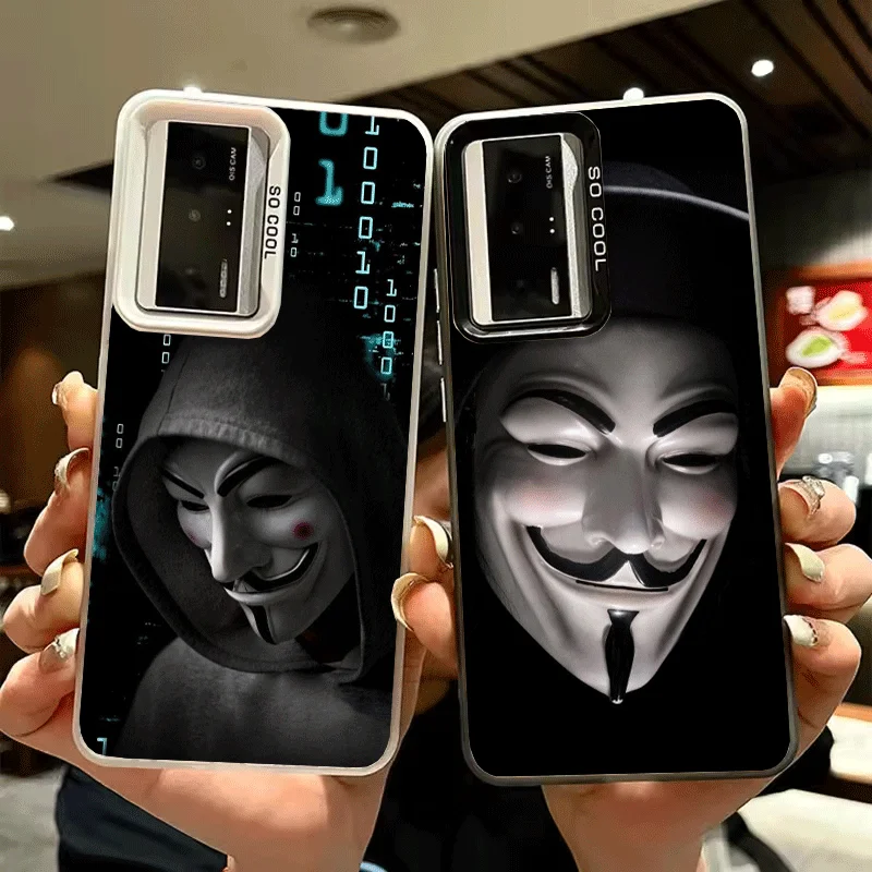 Anonymous V Mask Soft Phone Case for Xiaomi Redmi 15C 15 14C 13C 12C Poco X5 X6 X7 Pro X3 F8 F7 Ultra M8 13 12 Cover Back Shell