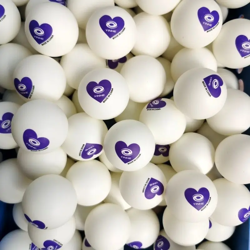 

YINHE 40+ Seamed Table Tennis Balls ABS New Material Red/Blue/Green/Purple Heart Durable Ping Pong Balls for Training 50/100pcs