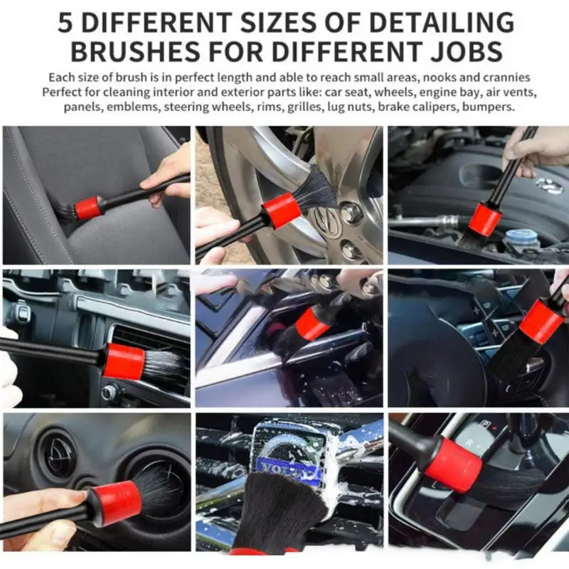 Car Detail Duster Kit Automotive Detail Cleaner Set Auto Detailing Supplies Car Detail Cleaner Tool For Cars SUV Trucks