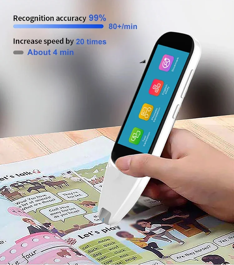 Lecteur de stylo de caméra WiFi portable, haut-parleur, appareil de lecture, EAU, appareil de traduction, livre, Campan, T03