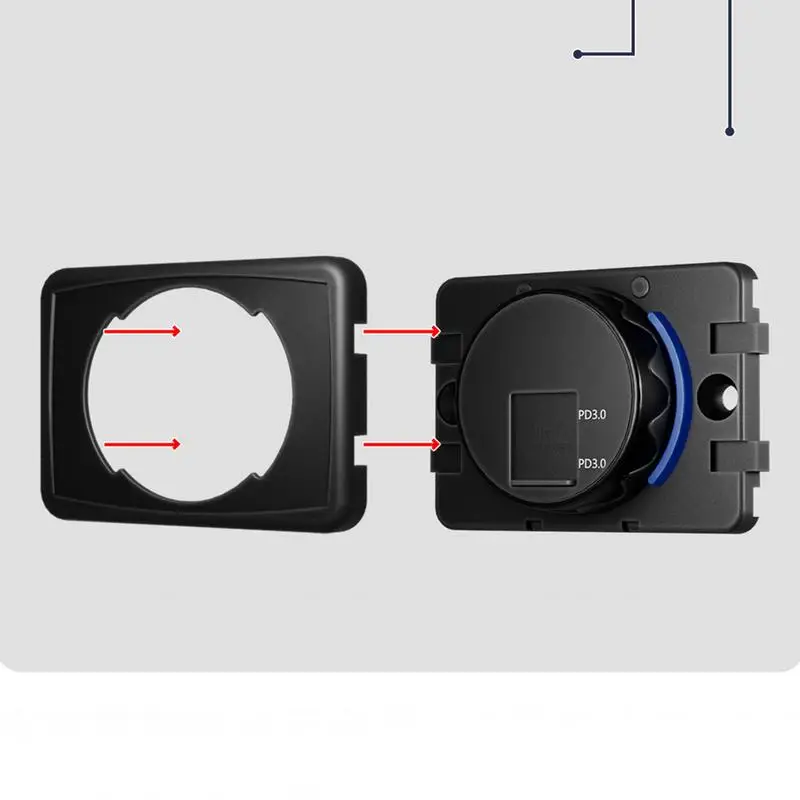 Motocicleta USB carregamento soquete adaptador, carregador de carro, saída, PD, tipo C, rápido, rv, automotivo