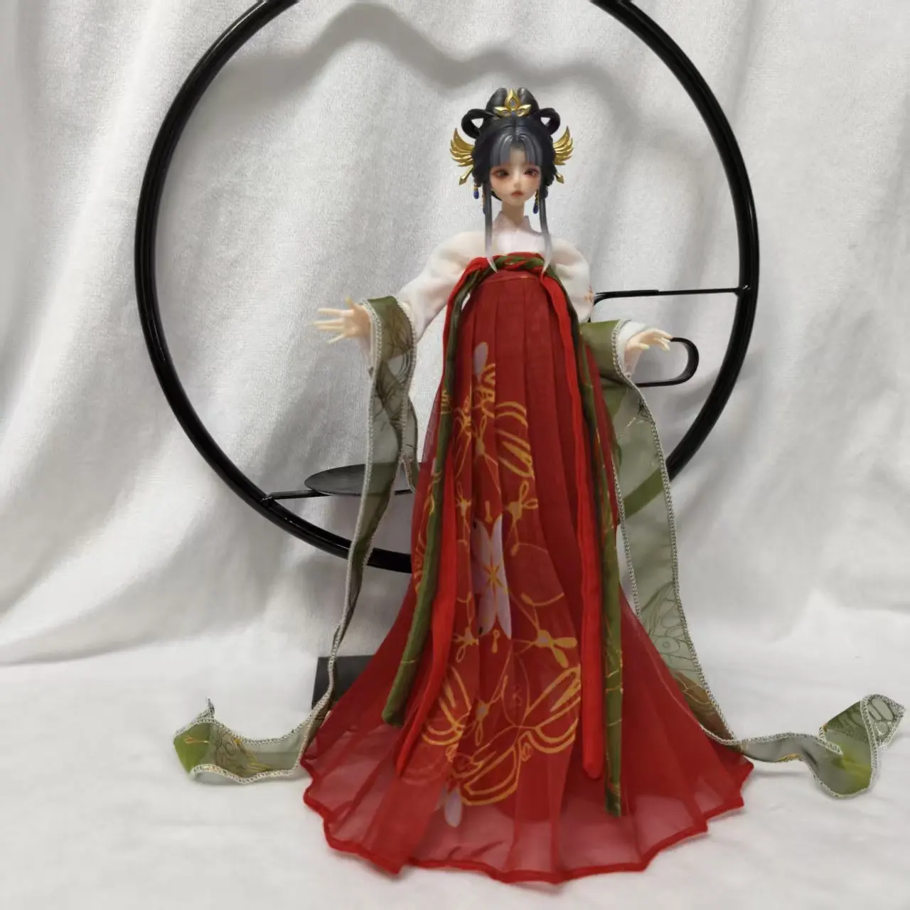【Nur Kleidung】Handgefertigtes, brusthohes Kleid im Maßstab 1:6, fließendes Kleid, Zubehör für weibliche Puppen, passend für 12-Zoll-Actionfigurenmodelle – Detail 11