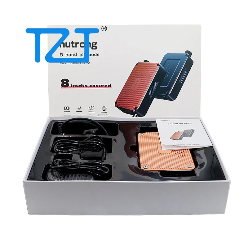 TZT USDR USDX+Plus V2 8周波数帯域SDRフルモードSDRトランシーバーSSB QRP高周波トランシーバー