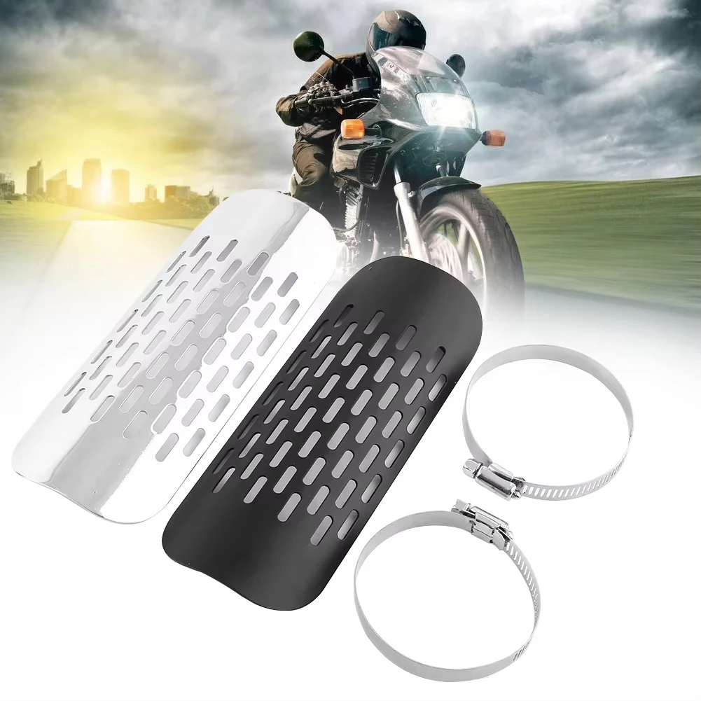 Universal Motorcycle Exhaust Pipe Heat Shield Cover Muffler Protector Guard Moto Accessories Fit For Harley Honda Yamaha Custom