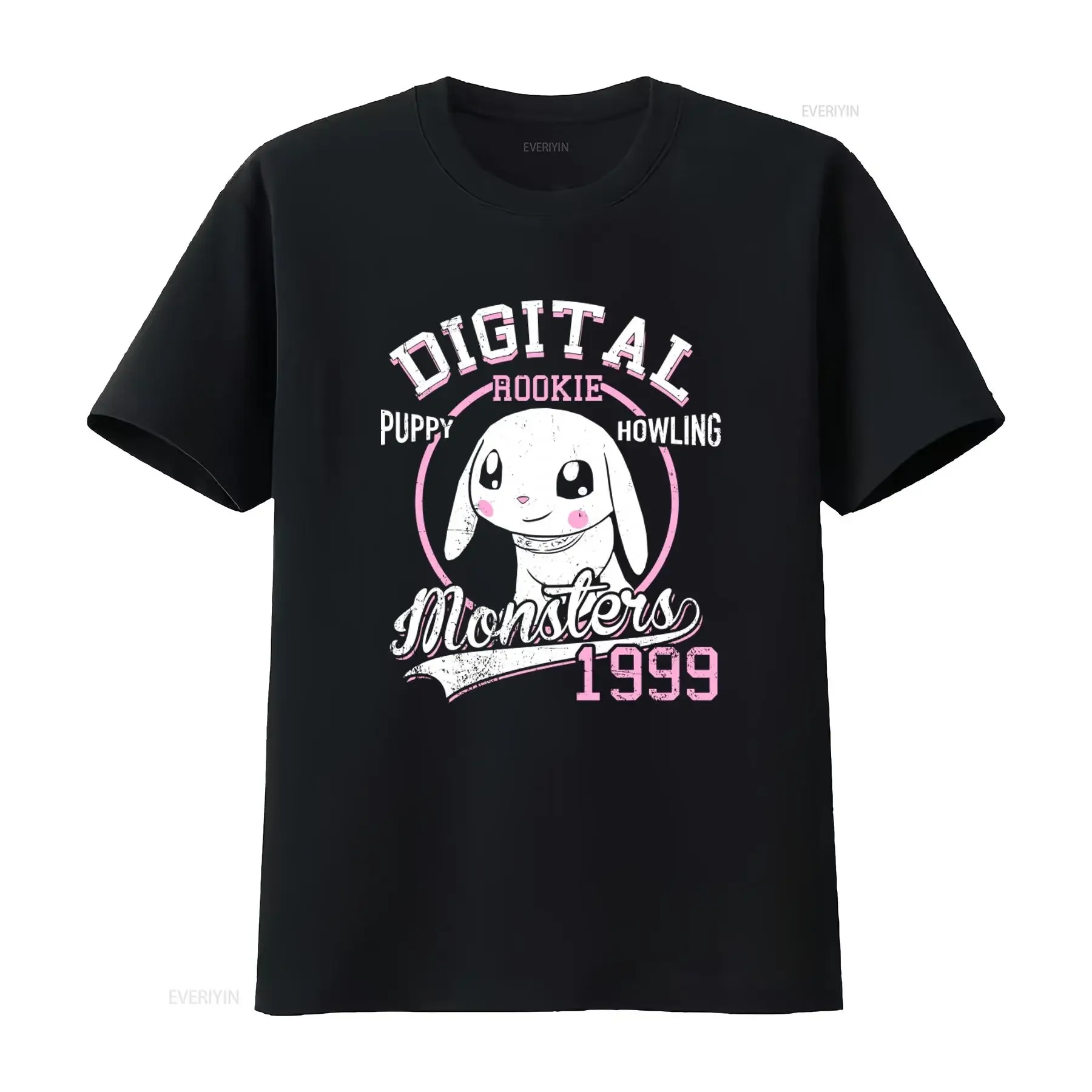 Digital Rookie Puppy Howling Monsters 1999 T Shirt vintage Washed Comfortable Unisex Top For Everyday Wear homme Casual graphic