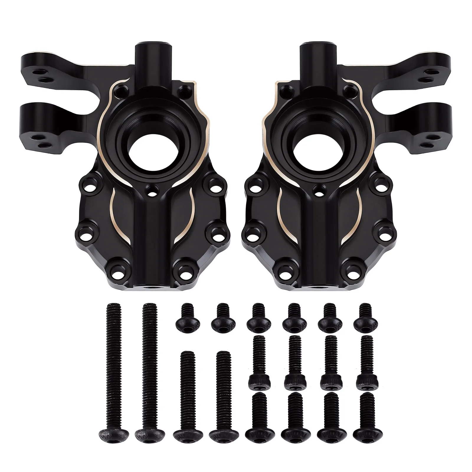 

Латунь противовес корпус портального привода черное покрытие для 1/10 RC Гусеничный автомобиль TRX4 TRX6 обновления частей