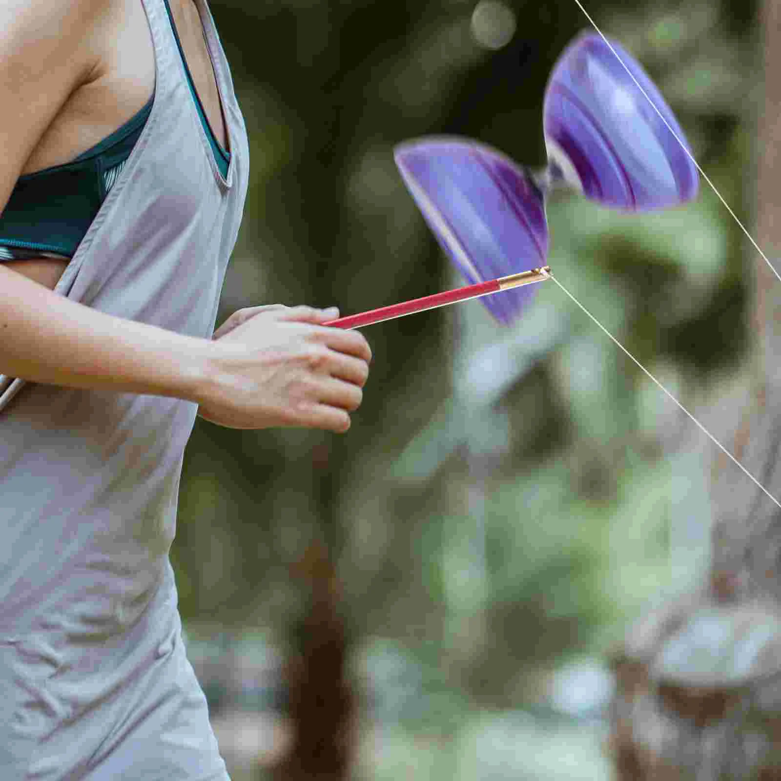 Diabolo Yoyo mainan orang tua profesional, Diabolo profesional, mainan anak-anak, Juggling kebugaran, Set Tpu Cina untuk anak-anak profesional, Diabolo