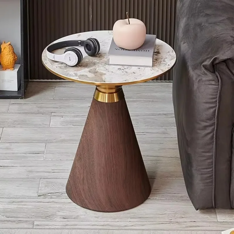 

Internet Celebrity Living Room Stone Coffee Sofa Side Table for Hotels Meetings Leisure Small SpacesItalian Style Small Table