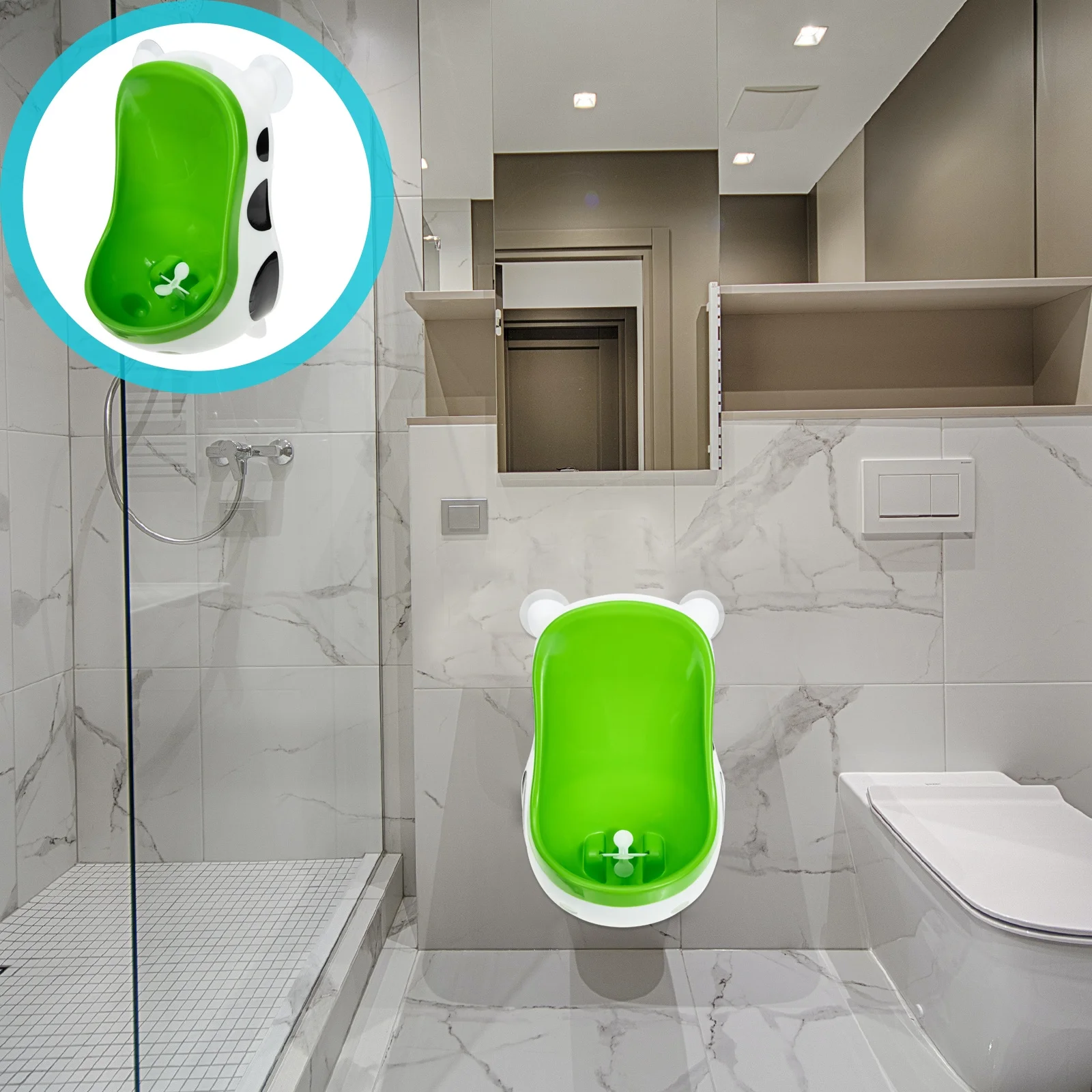 مدرب نونية للأطفال على شكل مبولة واقفة للأطفال الصغار، موفر للمساحة، مادة Pp متينة، تصميم ممتع وسهل التنظيف للأطفال #5