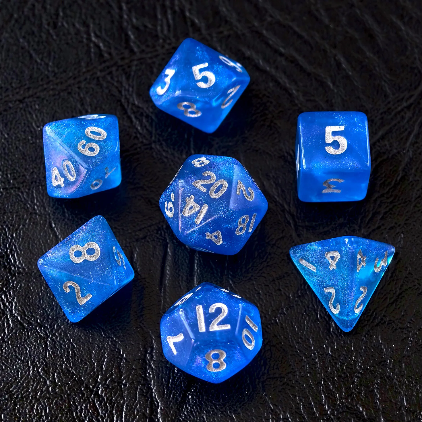 Moonstone 10mm Mini DND Dice Set for MTG RPG Dungeons and Dragons Role Playing Game, Assorted Colors Available