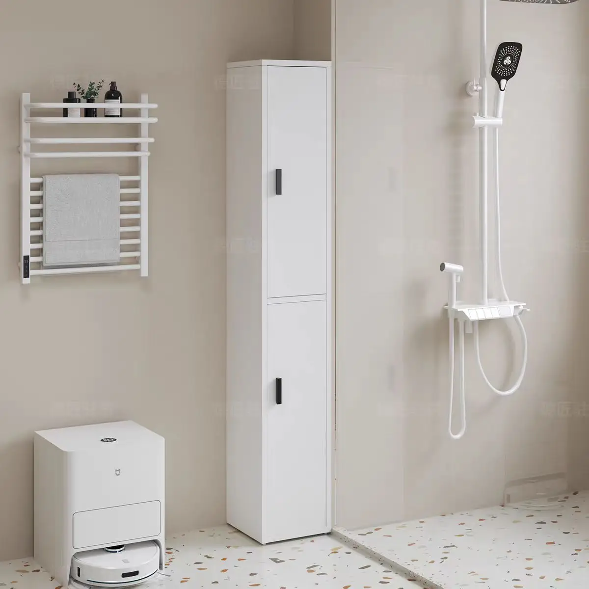 Honeycomb aluminum bathroom side  corner vertical  toilet side high  crevice storage