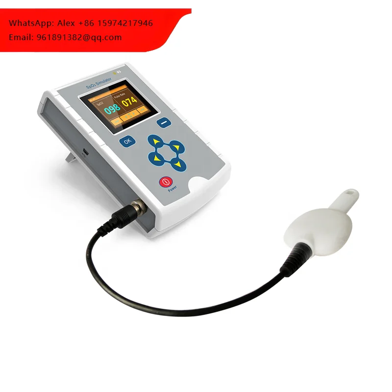 

Professional Lightweight Pulse Rate SpO2 Simulation MS100 Separated SpO2 Simulator With Battery