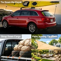 10Pcs 5m Reflective Camping Tent Rope Tie Down Fastener Fixed Buckle Pulley Tensioner Ratchet Hangers Awning Wind Rope Outdoor 3