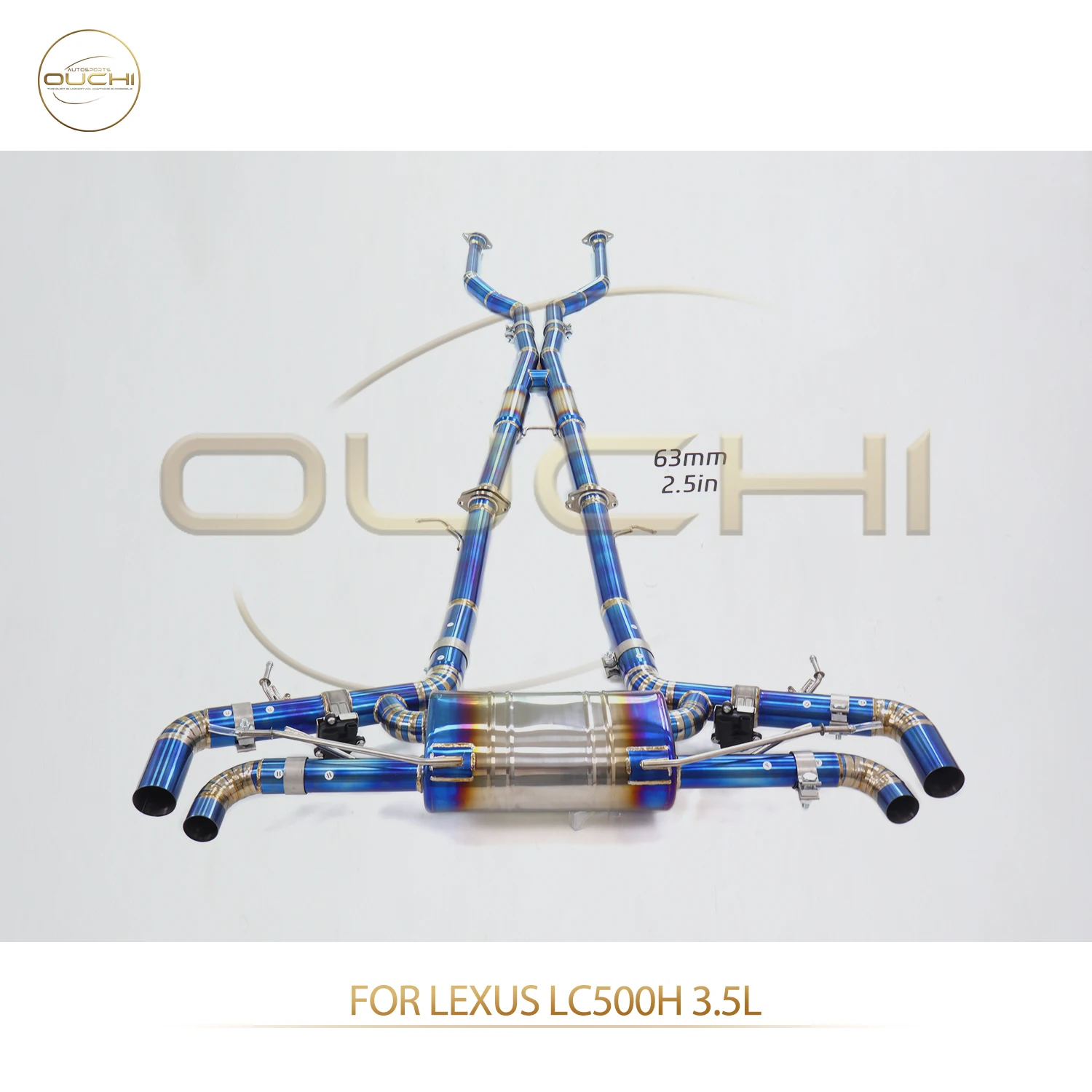 

Выхлопная система OUCHI (прямые продажи с завода) для Lexus LC500h 3.5L TC4 с электронным клапаном и дистанционным управлением