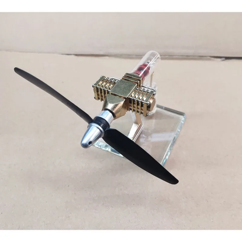 Aircraft‑type Stirling Engine Model External Combustion Engine Science Educational Toy Novel Creative Gift
