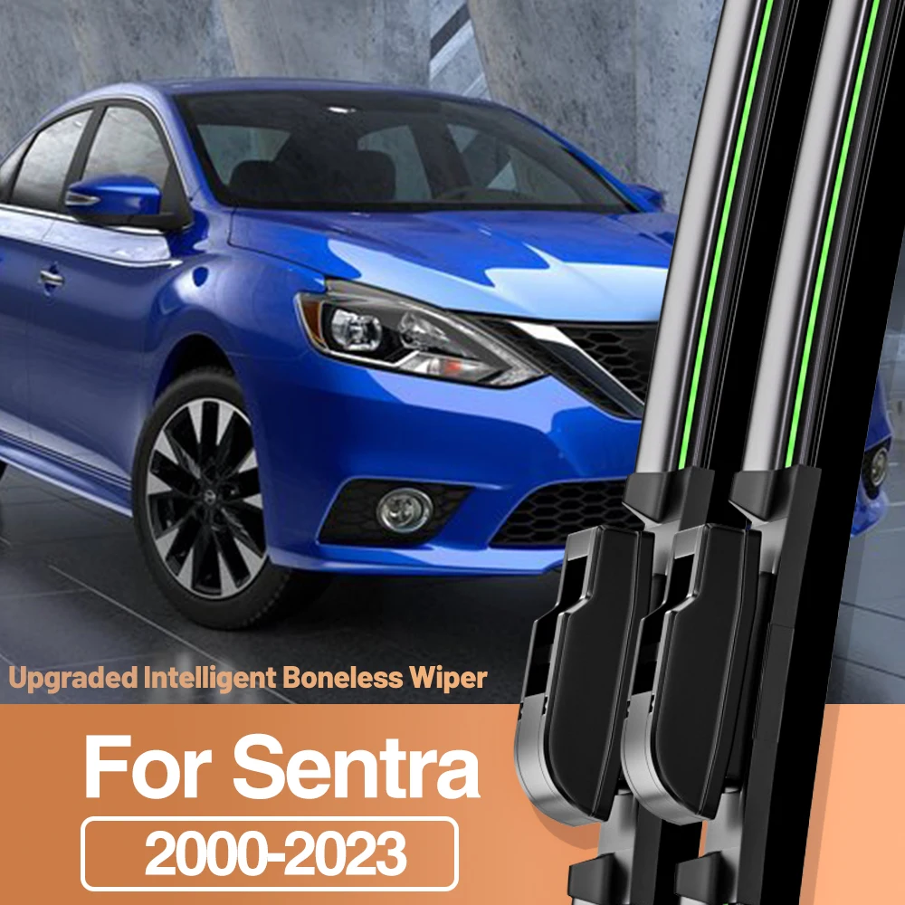 

2pcs For Nissan Sentra B15 B16 B17 B18 2000-2023 Front Windshield Wiper Blades Windscreen Window Accessories 2006 2012 2016 2019