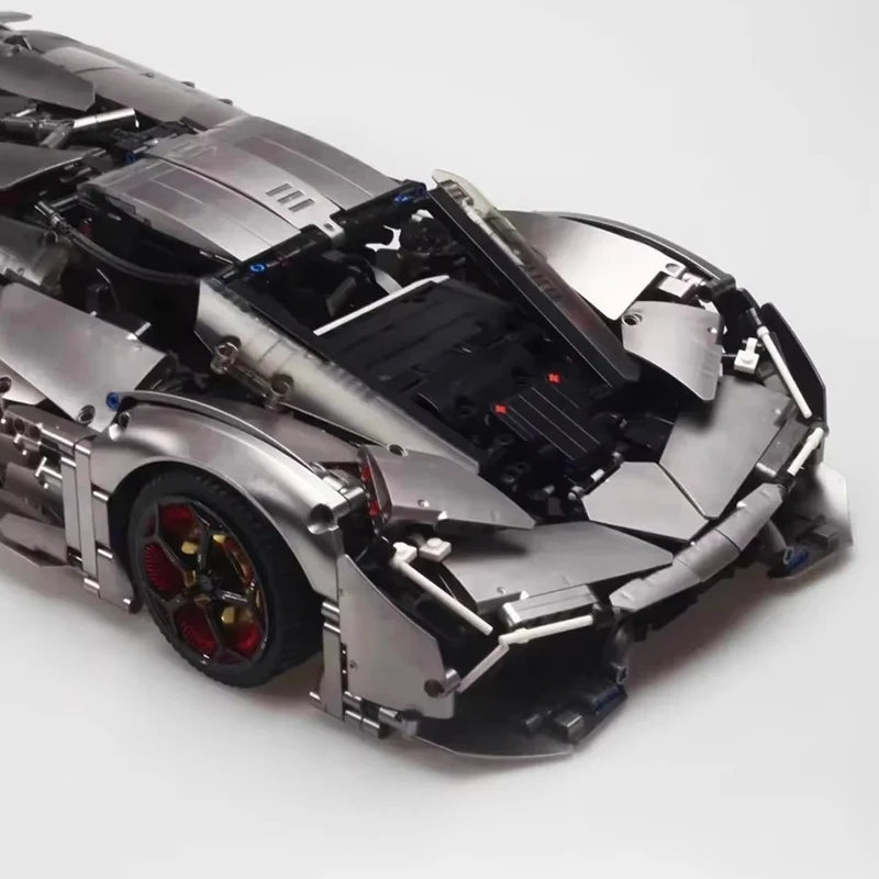 Metallic High-Tech 10246B Stadt Auto Baustein Technische Super Speed RC Racing Fahrzeug Modell Ziegel DIY Spielzeug Kind weihnachten Geschenk