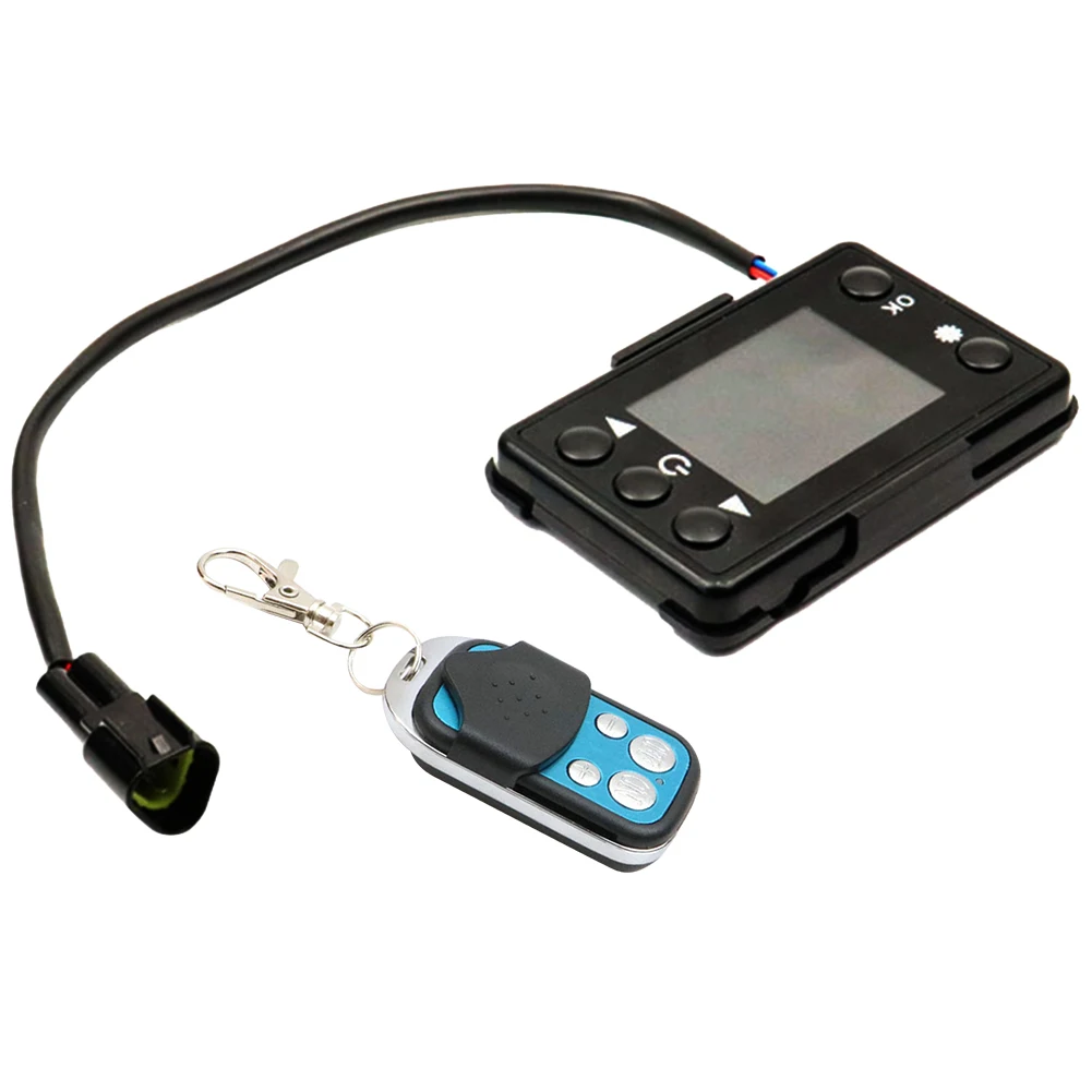 

Воздушный дизельный парковочный обогреватель, ЖК-монитор, переключатель + пульт дистанционного управления 12 В/24 В для грузовиков, аксессуары для воздушного дизельного обогревателя