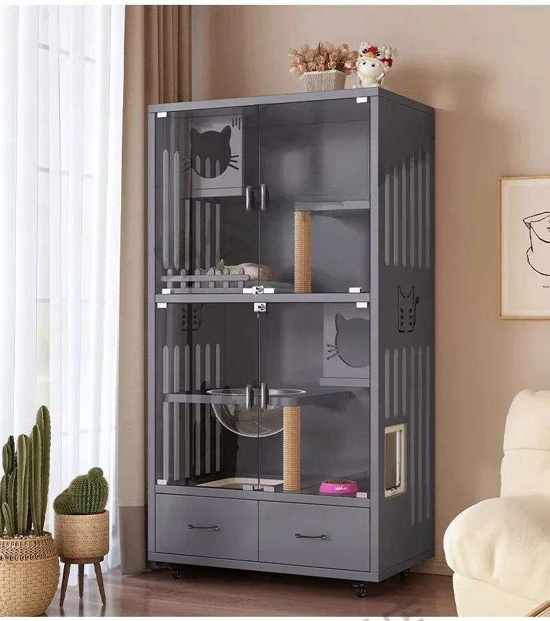 X Household indoor cat nest cat house oversized free space cat cabinet