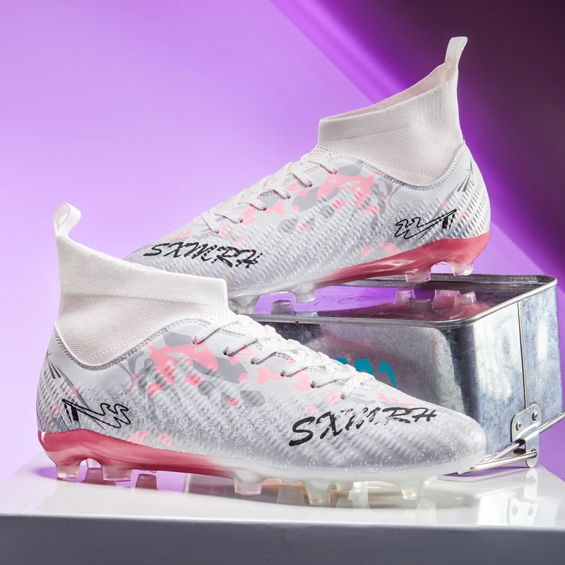 

Double Star Adult Football Shoes FG Spike Match Training Shoes Youth Anti slip and Wear resistant Artificial Grass Natural Grass