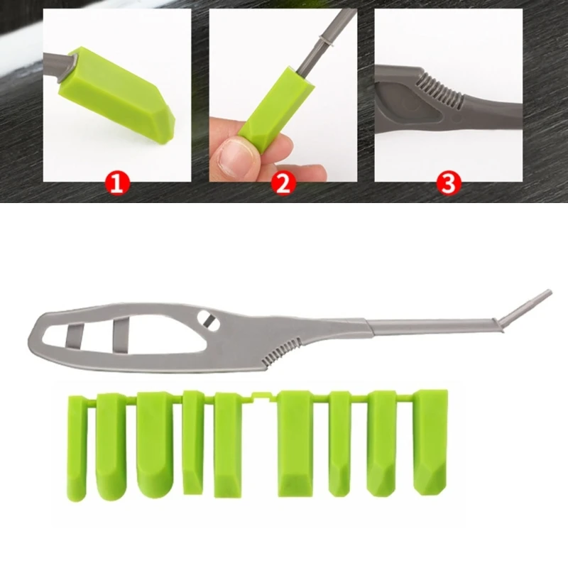 Ergonomic Handle 9 in 1 Scraper for Efficient Adhesive Removal on Various Surfaces