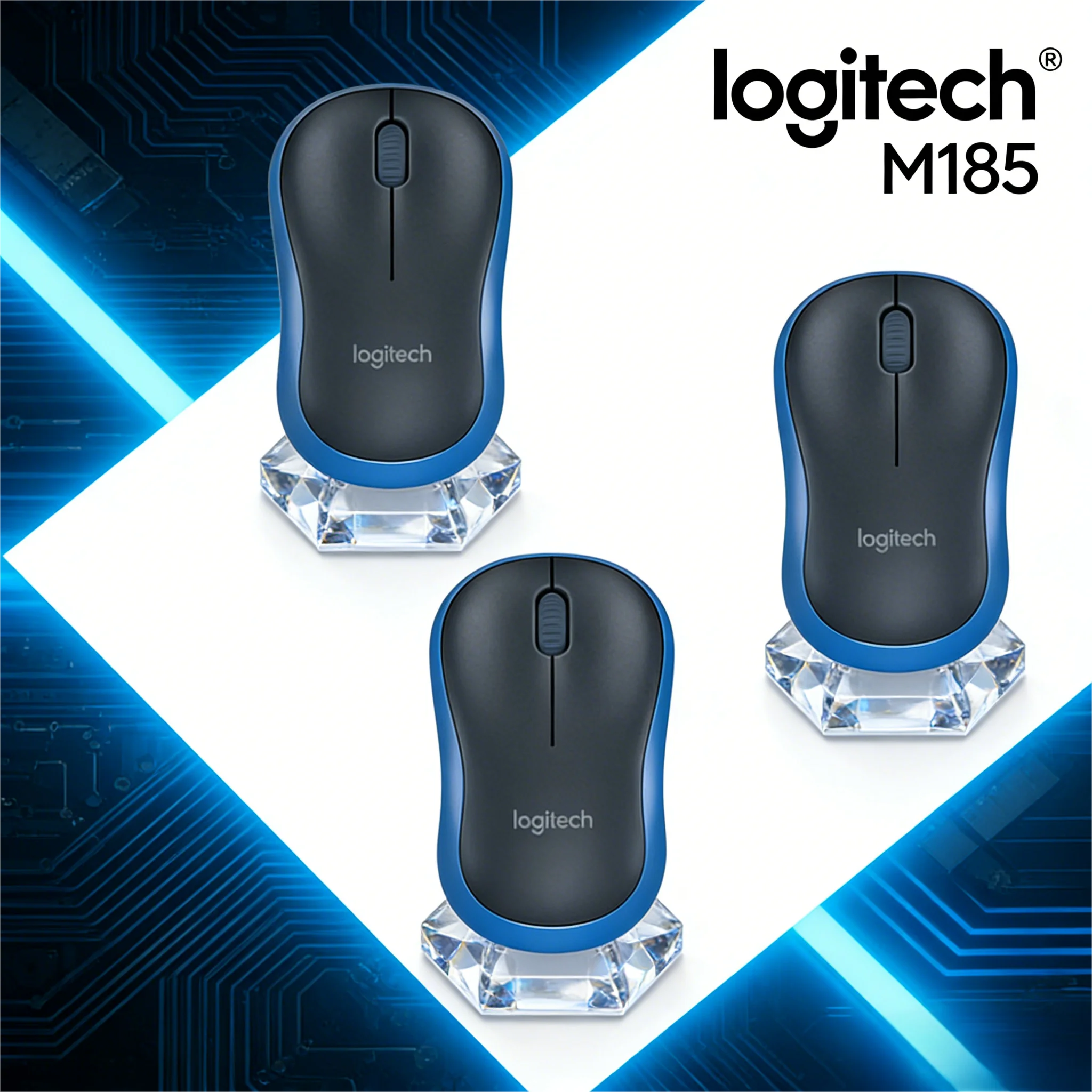 

Logitech M185 — беспроводная мышь 2,4 ГГц без задержек и сбоев