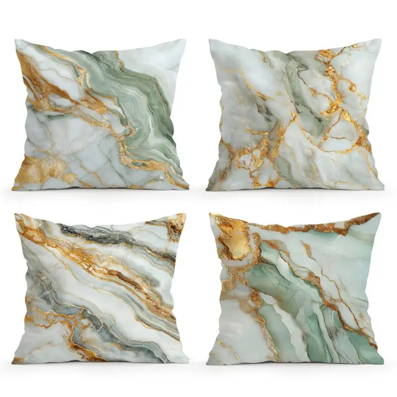 Home Decor Marble Pattern Throw Pillow Covers for Style Pattern Cushion Cover Suitable for Sofa Bedroom Car Pillow Cover