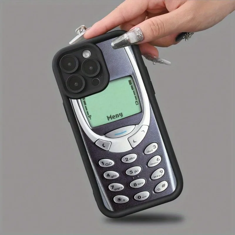 الإبداعية الرجعية الهاتف طباعة جراب هاتف آيفون 16 برو 15 برو 14 13 12 11 XS 14 برو ماكس 16 زائد 14Pro 12pro لينة قذيفة #3