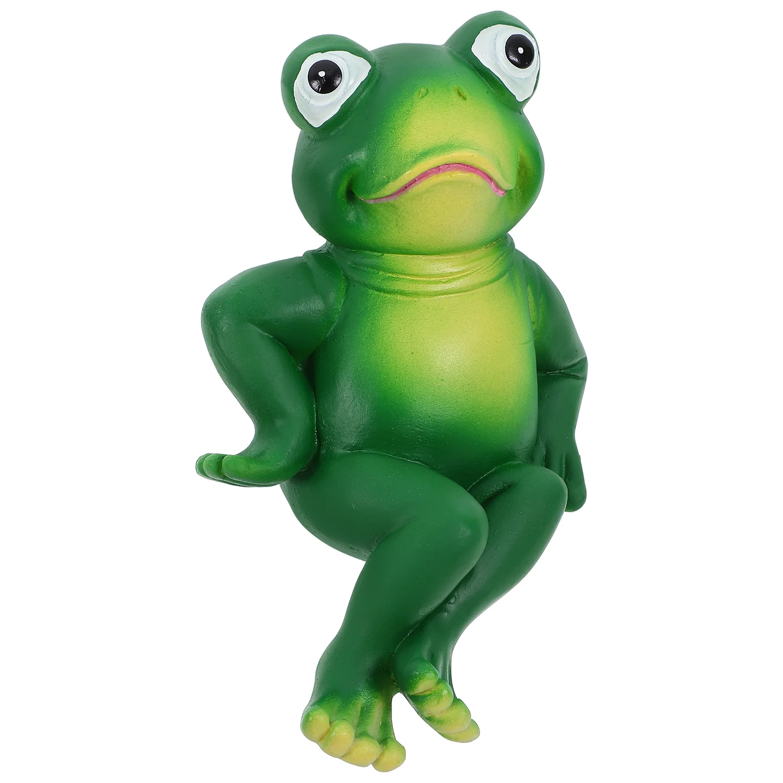 

Garden Frog Statue Decorative Resin Sculpture for Yard Art Outdoor Indoor Use Enhance Beauty of Space Desk nament