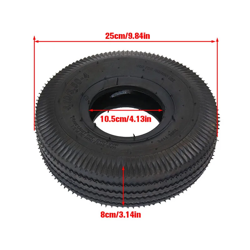 

Internal external tires 4.10/3.50-4, inflatable tires for electric three wheeled carts with accessories