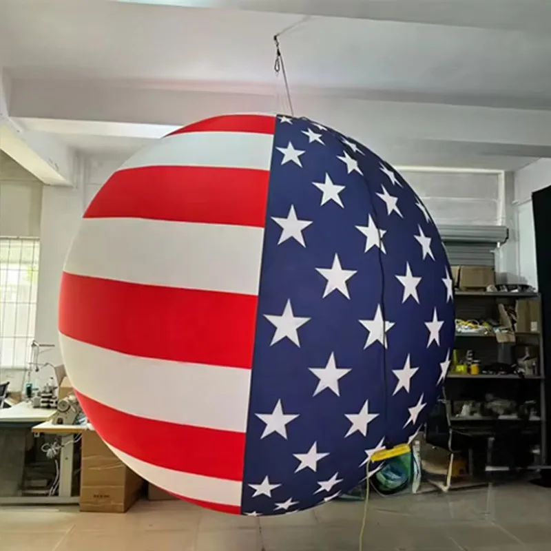 Inflatable planet with blower, outdoor square shopping mall hanging decorative props
