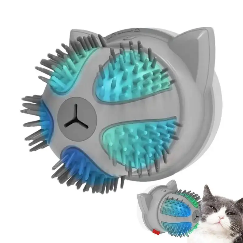 Electric Cat Massage Pet Massager Motorized Rotation Cat Massager Collecting Loose Hair Cat Brushes Dog Massager For Small