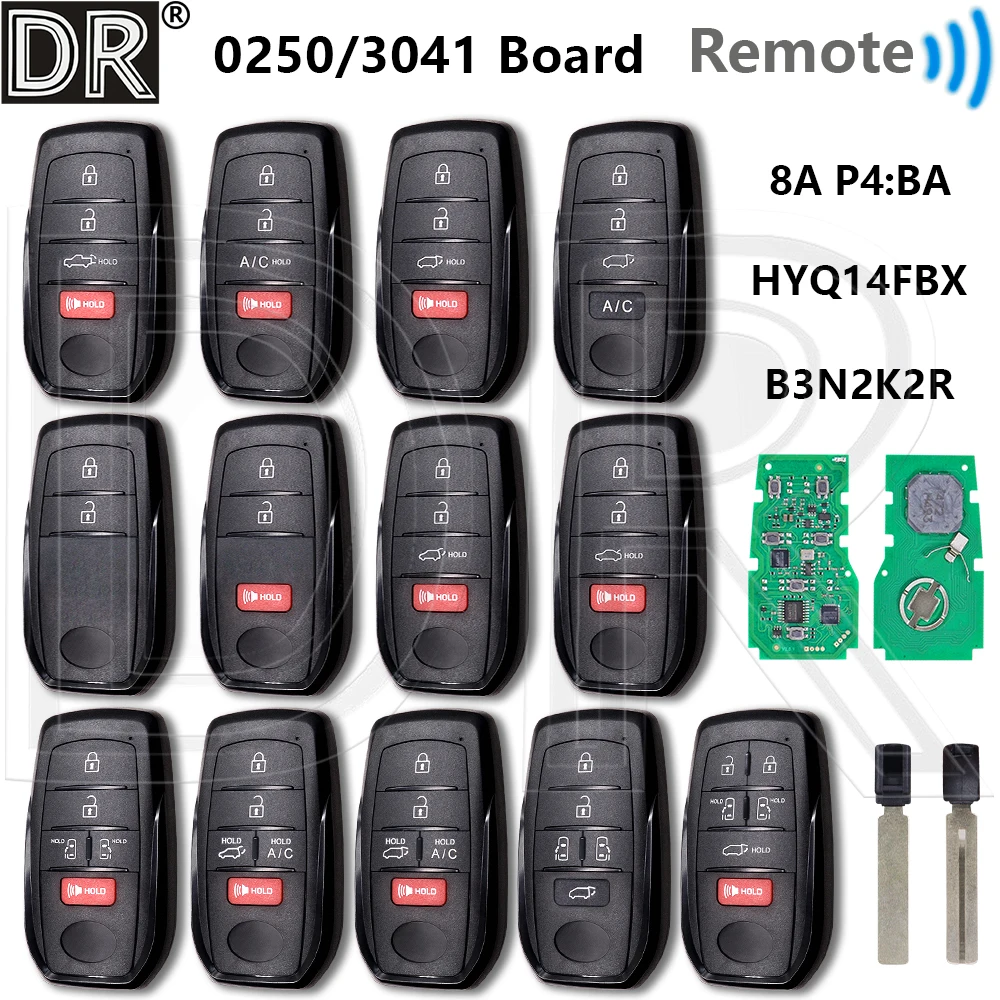 

Отличный автомобильный ключ-пульт 8A P4:BA HYQ14FBX B3N2K2R для Toyota Corolla, Crown, Voxy, Highlander, Land Cruiser, Prius, Venza, Alphard, Sienna