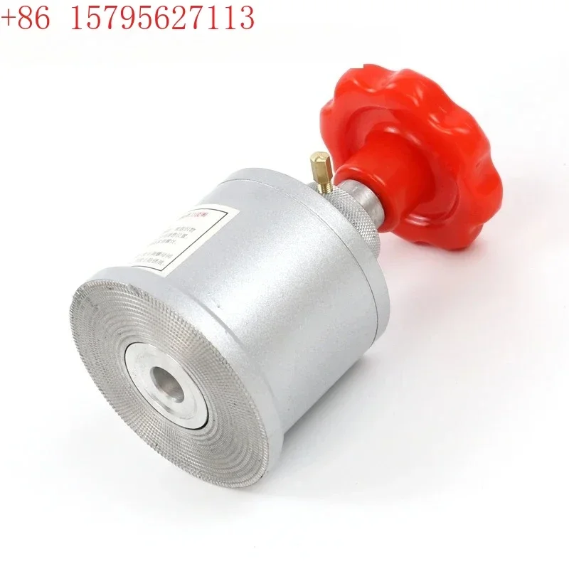 Mini pocket small 10 square centimeters weight disc sampler, engraving disc sampling knife, balance blade, leather pad
