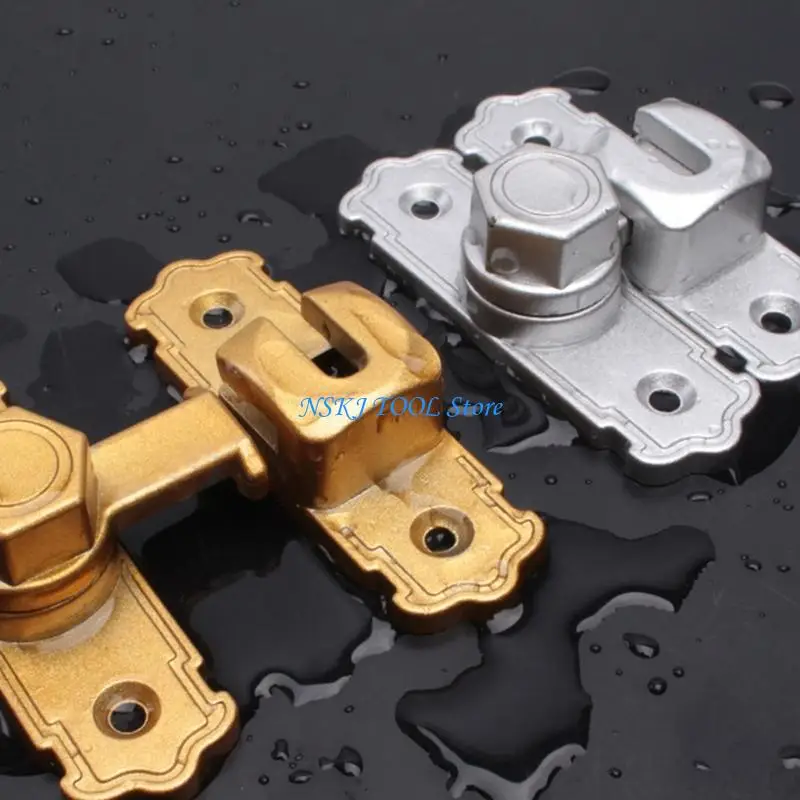 

L8RC Sturdy 180 Degree Bolts Lock for Home Office and Sliding Barn Door Daily Use