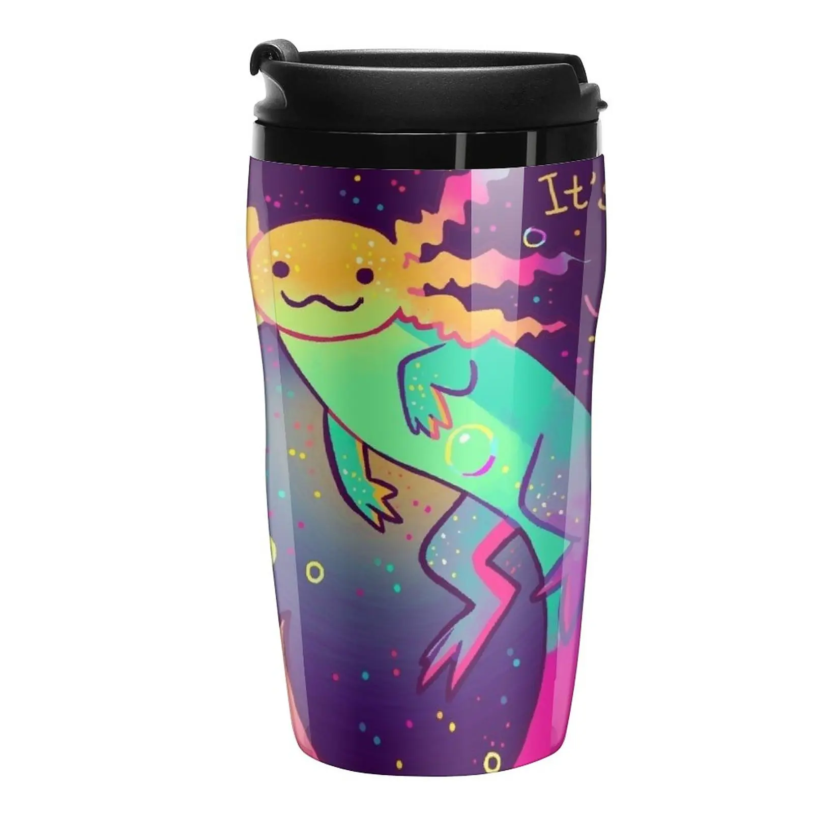 

New It's Okay to Be Whatever Weirdo You Are Today Rainbow Axolotl Travel Coffee Mug Thermal Coffee Bottle Coffee Mug