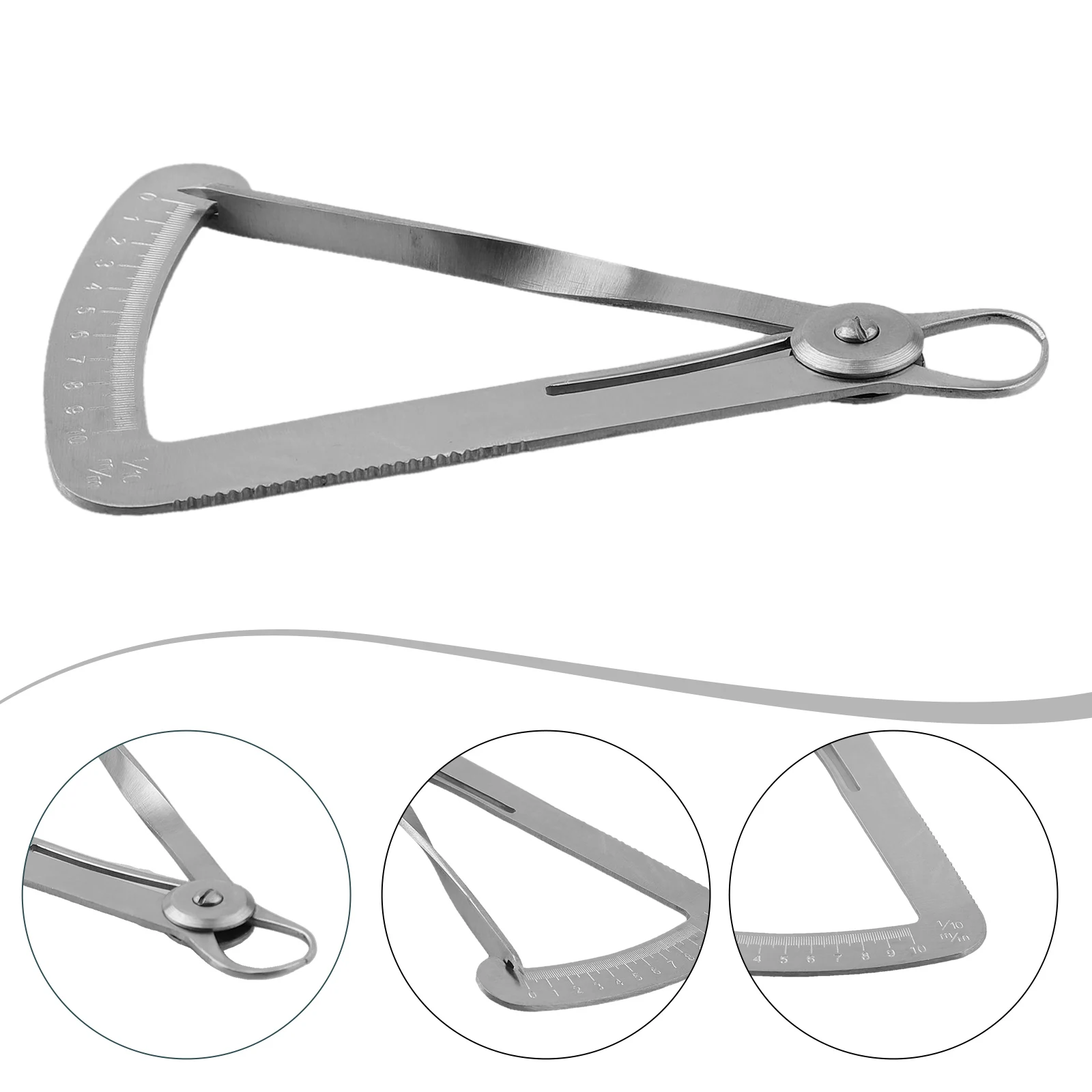 Triangular Gauge Dental Caliper Dental Laboratory Use Sliver as Picture Spring-loaded Caliper Gauge Smooth Movement