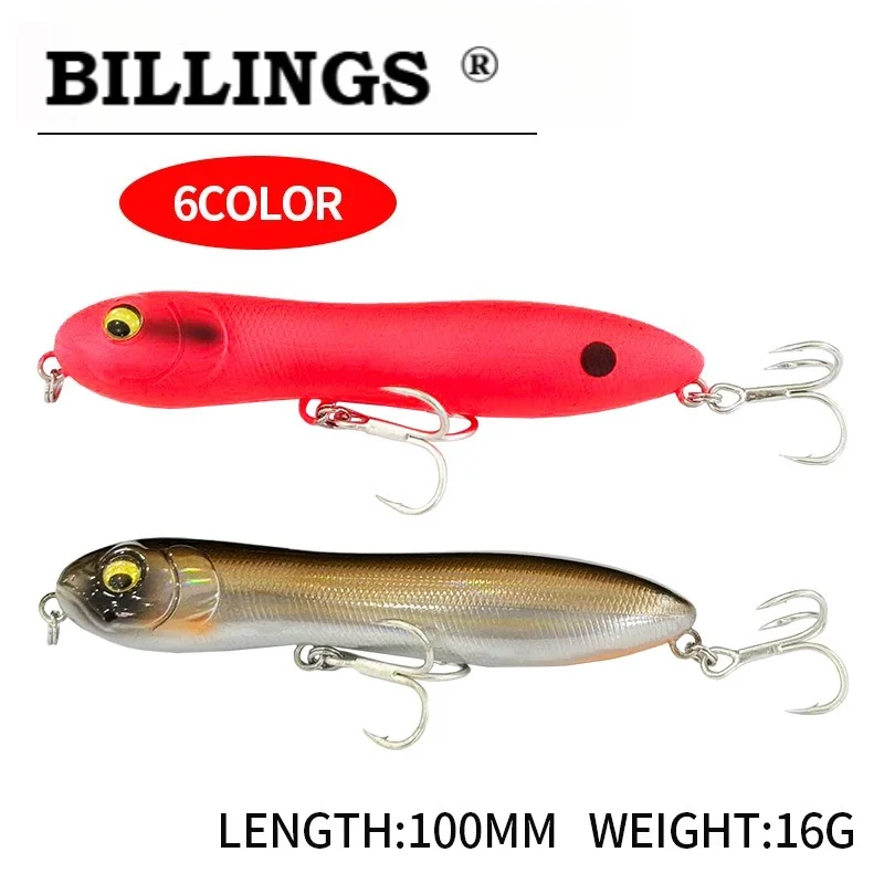 Schwimmender Bleistift-Köder 10cm /16g Oberflächenköder für Schlangenkopffische Realistischer Hartköder Praktischer Angelköder und Angelzubehör
