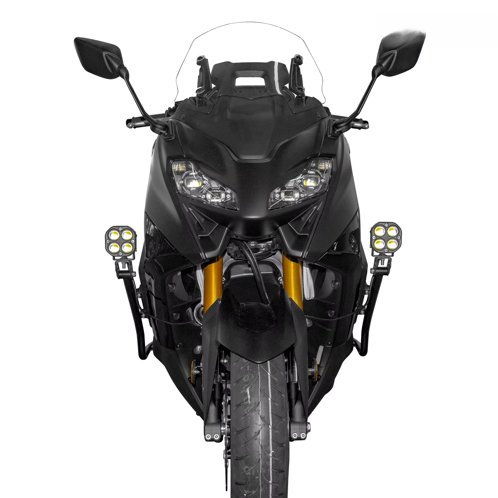 ل TMAX560 2021-2025 دراجة نارية المصد الأمامي الحرس الثقيلة تحطم حماية بار #4