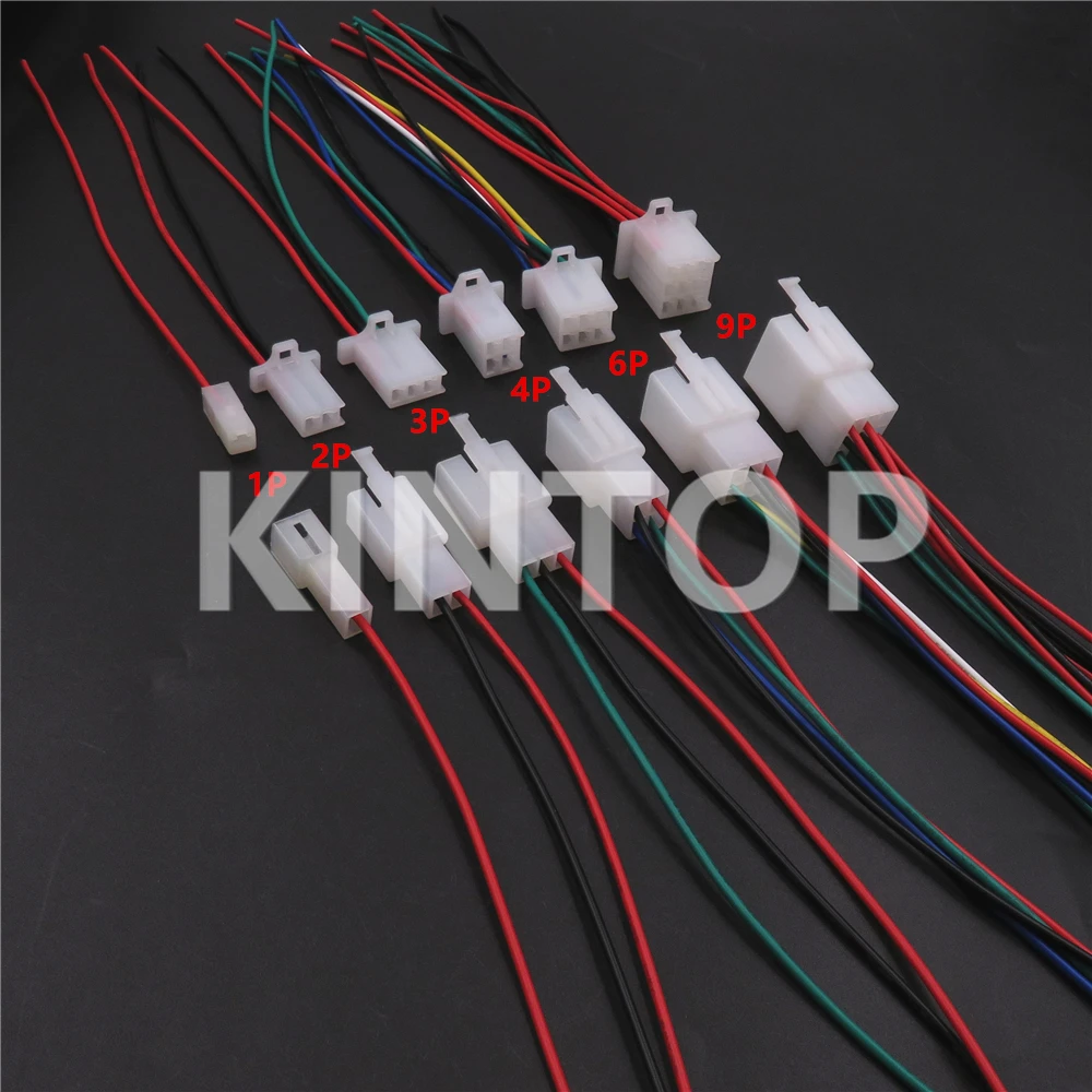 1 Set 1/2/3/4/6/9 Pins Auto Wire Cable Socket Automotive Starter Plastic Housing Connector with Wires