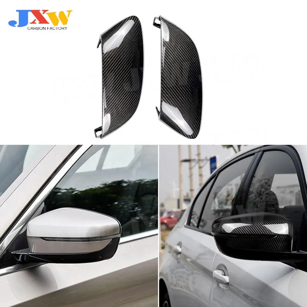 

Carbon Fiber Replacement Side Mirror Cover Caps for BMW 5 Series G30 G38 / 6 Seies GT G32 / 7 Series G11 G12 2017-2018