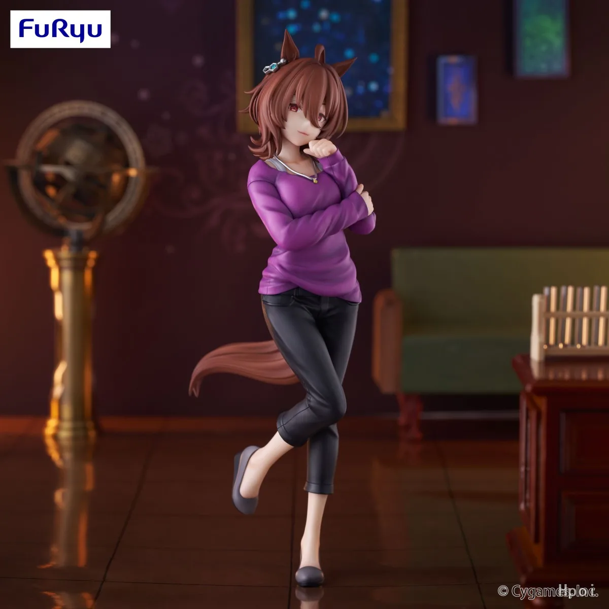الأصلي Furyu Trio-Try-iT Umamusume: جميلة ديربي مانهاتن مقهى أغنيس تاشيون 21 سنتيمتر البلاستيكية عمل أنيمي نموذج لجسم تحصيل