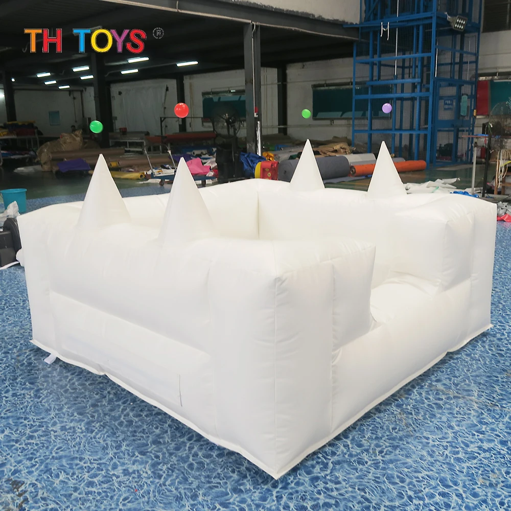 2x2m/3x3m/4x4m 결혼식 경비원 호버 공 풍선 카니발 게임 장난감에 대 한 흰색 풍선 공 풀 송풍기